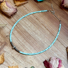 Load image into Gallery viewer, Turquoise Shell Heishi Necklace – 15"
