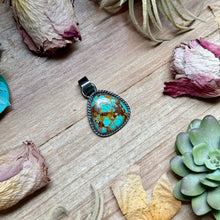 Load image into Gallery viewer, MJ Turquoise Sterling Silver Pendant – Rounded Triangle
