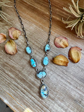 Load image into Gallery viewer, Golden Hills Turquoise Necklace – Sterling Silver, 22 inch
