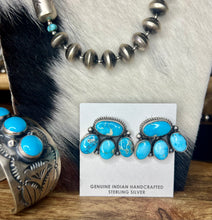 Load image into Gallery viewer, Whitewater Turquoise Four Stone Clusters
