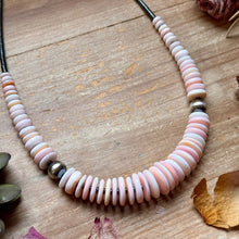 Load image into Gallery viewer, Pink Conch &amp; Black Hematite Necklace – 23.5” –
