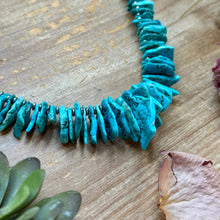 Load image into Gallery viewer, Blue Turquoise &amp; Silver Hematite Necklace – 18”
