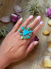 Load image into Gallery viewer, Mixed Mine Turquoise Sterling Silver Ring – Size 10
