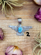 Load image into Gallery viewer, Sterling Silver Thunderbird Pendant
