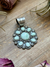 Load image into Gallery viewer, Sterling Silver Paloma Variscite Cluster Pendant – Handmade by Artist Shay Pfeiffer
