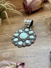 Load image into Gallery viewer, Sterling Silver Paloma Variscite Cluster Pendant – Handmade by Artist Shay Pfeiffer
