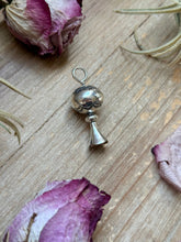 Load image into Gallery viewer, Sterling Silver Fancy Sun Ray Blossom Pendant – Hand Milled by Jason Ogg
