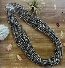 Load image into Gallery viewer, 28 inch Sterling Silver Pearls necklace graduated
