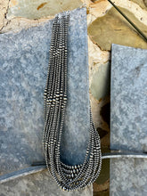 Load image into Gallery viewer, 28 inch Sterling Silver Pearls necklace graduated
