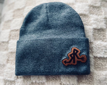 Load image into Gallery viewer, Leather Patch Beanie
