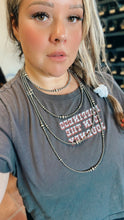 Load image into Gallery viewer, 32 inch graduated Sterling Silver Pearls necklace
