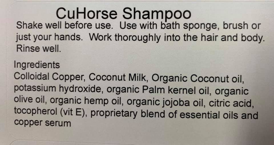 CuHorse Shampoo and Mane/Tail Spray